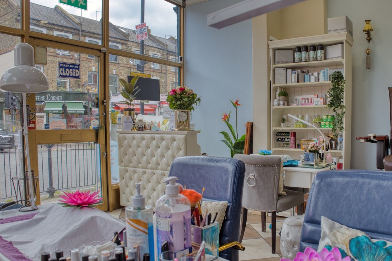 Salon window interior with plants at Anta Senses
